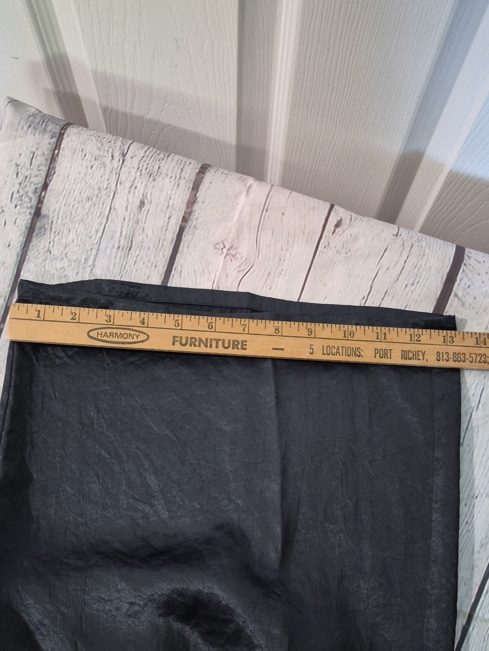 NWT Eileen Fisher Graphite Textured Satin Wide-Leg Pants Size Medium - Picture 10 of 10
